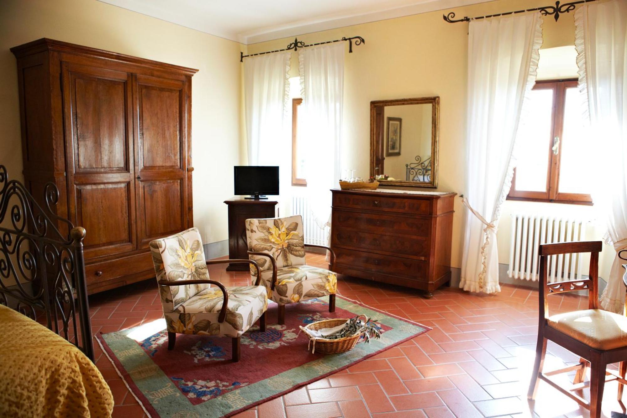Relais Villa Belpoggio - Residenza D'Epoca Loro Ciuffenna Rum bild